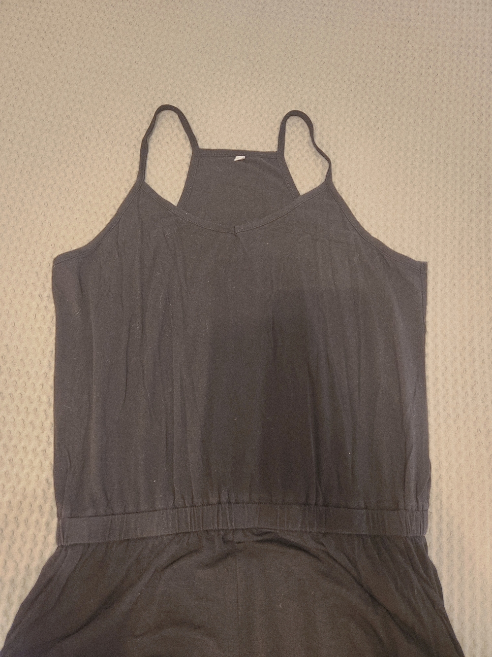 Black Wide-Leg Spaghetti Strap Jumpsuit Size - M - Picture 8 of 9